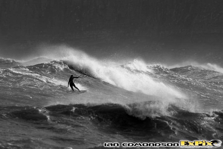 Wave session in Northumberland